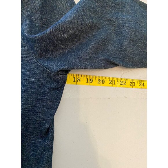 Sonoma Life+Style Denim Jean Jacket Button-Up Floral Lining Long Sleeve Medium - Picture 10 of 12